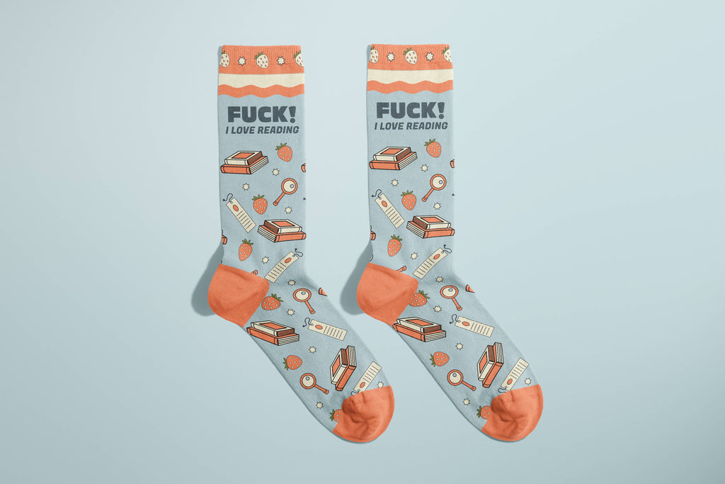 Fuck! I Love Reading Socks (books, bookish, gifts)