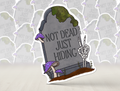 Not Dead Just Hiding Sticker, Dead Inside Sticker