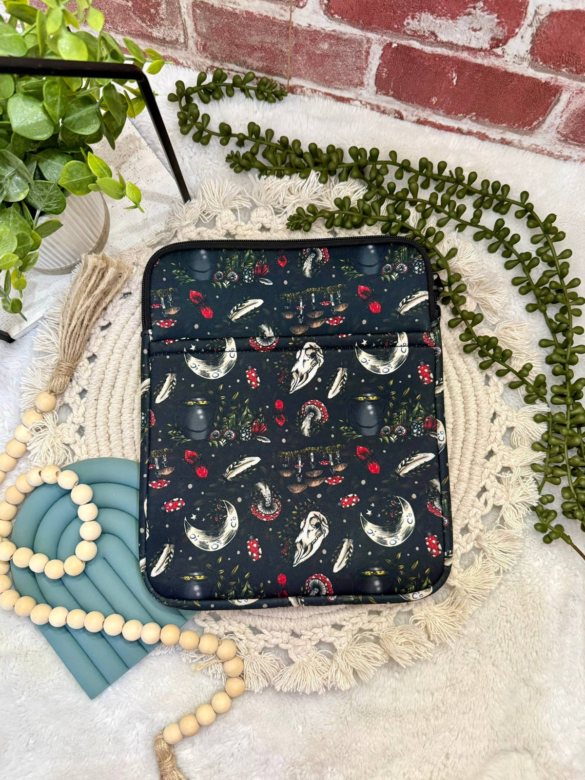 8x10 Skull Mystic Book Sleeve | Book Sleeve | Kindle Storage