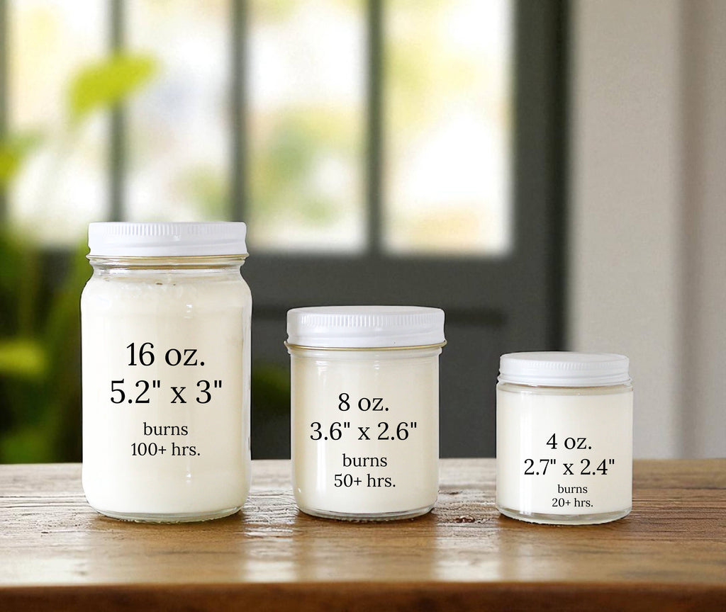 Custom Logo Glass Candle | 4 oz, 8 oz, 16 oz