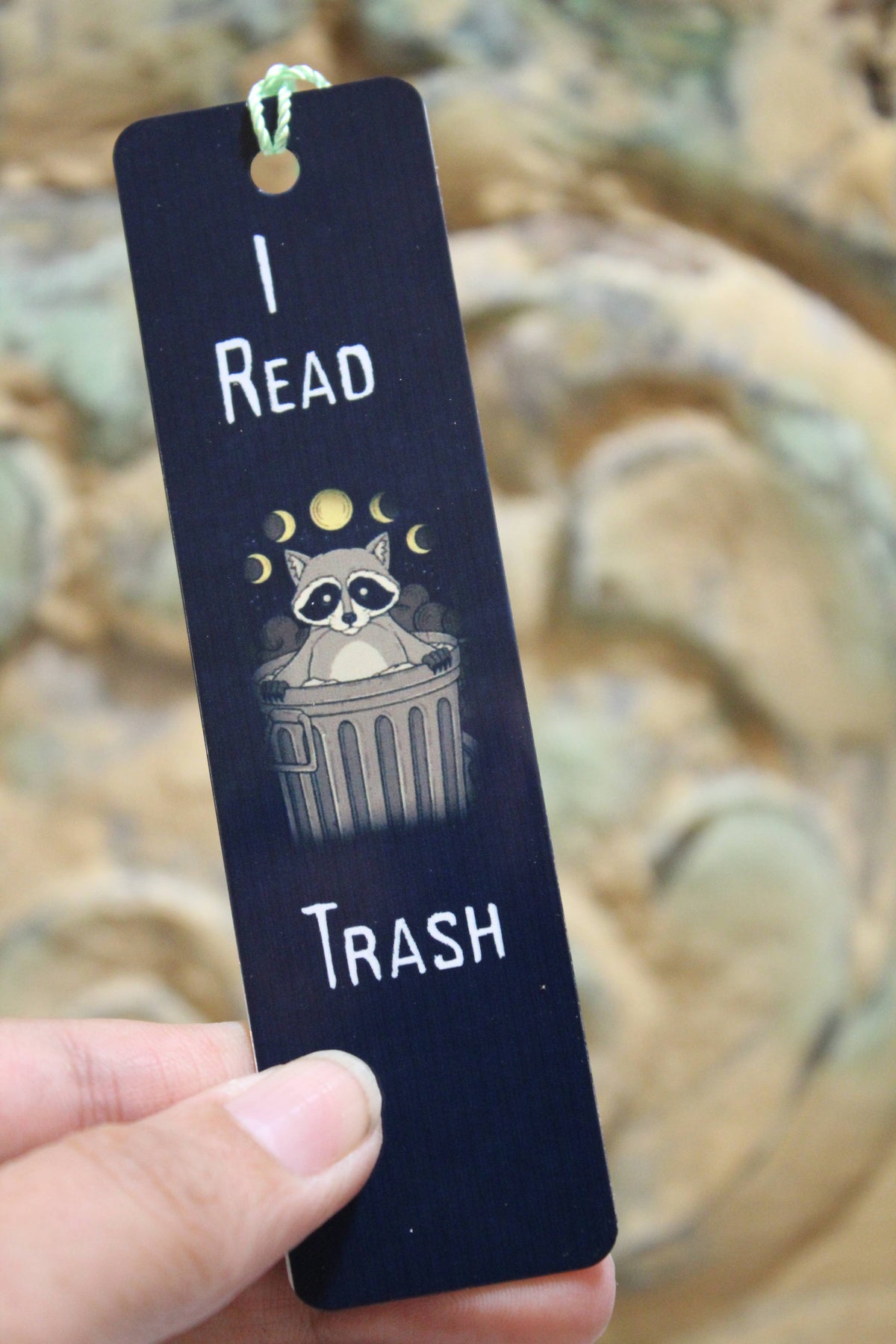 I Read Trash // Metal Bookmark