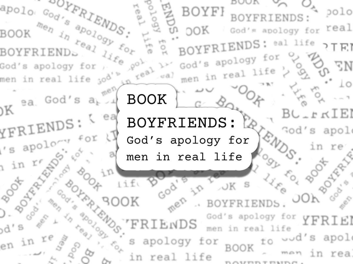 Book Boyfriends Vinyl Sticker for eReader & Bookworm Gift