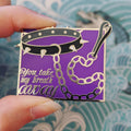 Choker hard enamel pin