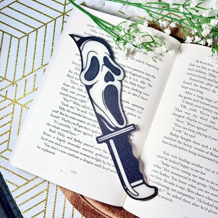 3d Printed Ghost Face Knife Bookmark