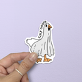 Silly Goose Ghost Sticker