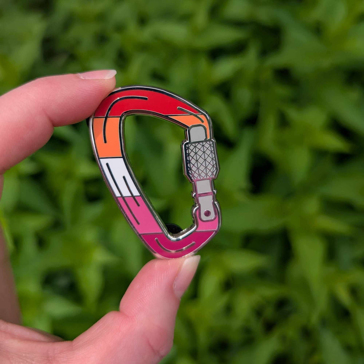 Lesbian Carabiner hard enamel pin