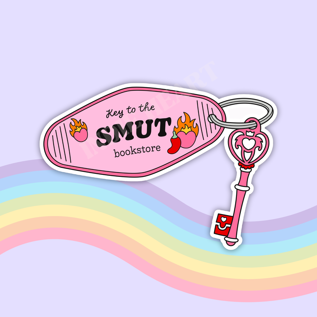Smut Bookstore Key Sticker