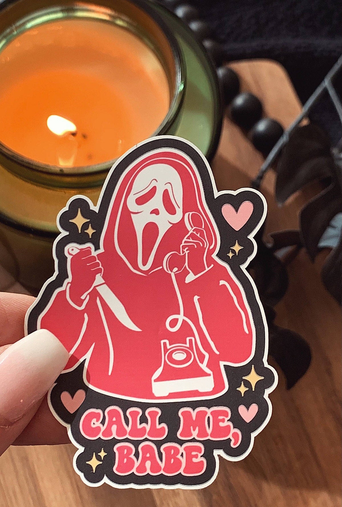 Ghost Call Me Sticker