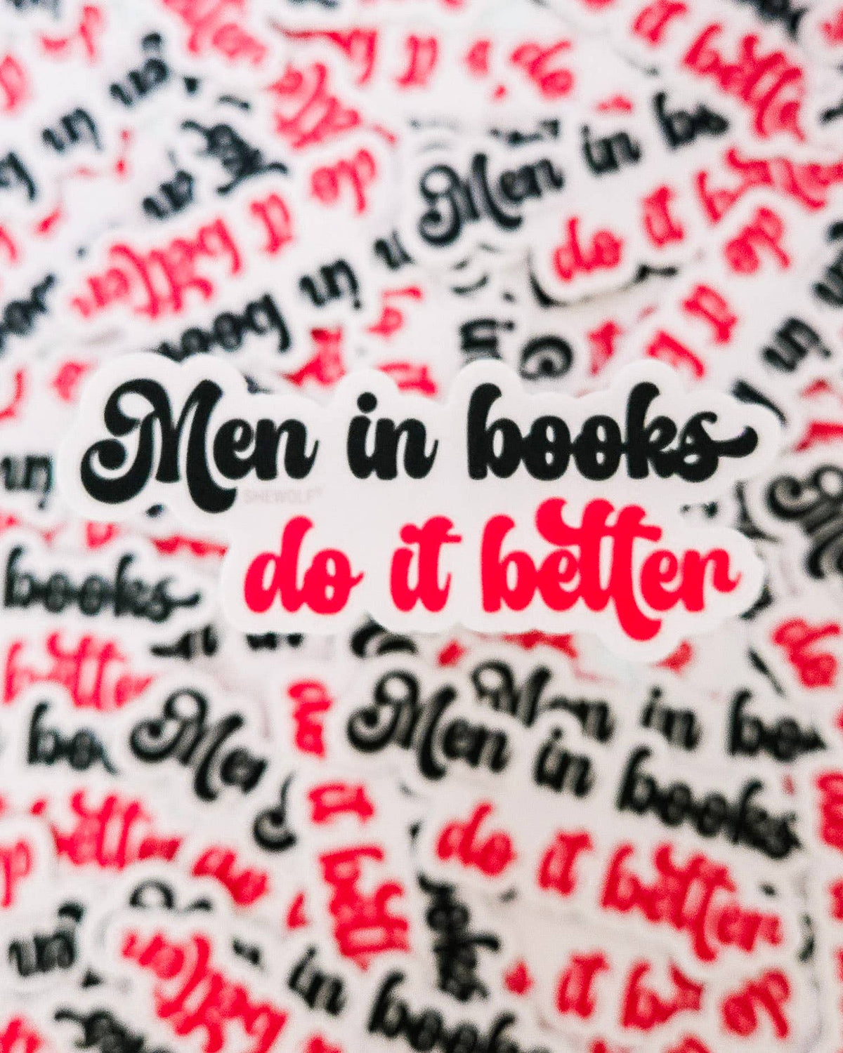Men in Books Do it Better Sticker - Funny Romance Decal