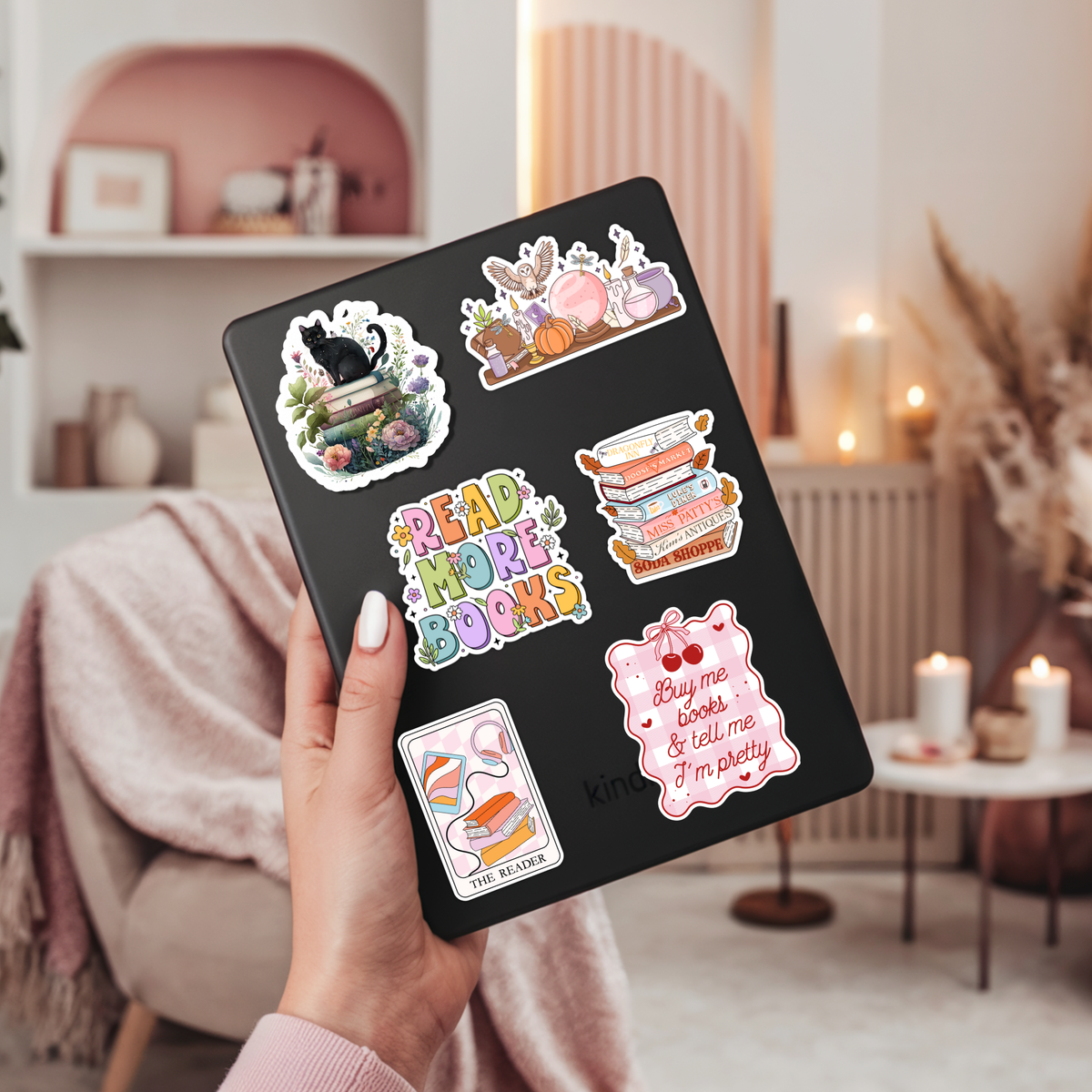 Buy Me Books Tell Me I'm Pretty Sticker | Romance Reader