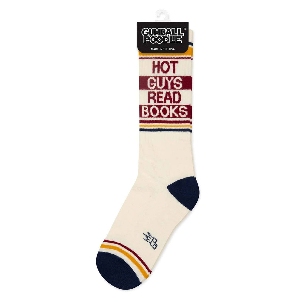 Hot Guys Read Books Gym Crew Socks