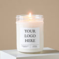 Custom Logo Glass Candle | 4 oz, 8 oz, 16 oz