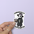 Chronically Caffeinated Plague Doctor Sticker