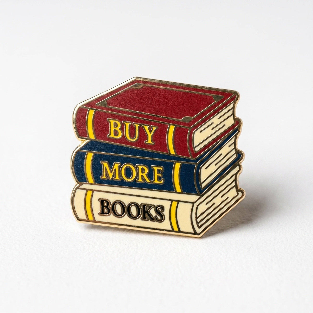 Buy More Books Pin