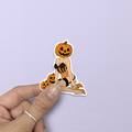 Pumpkin pinup Witchy Sticker