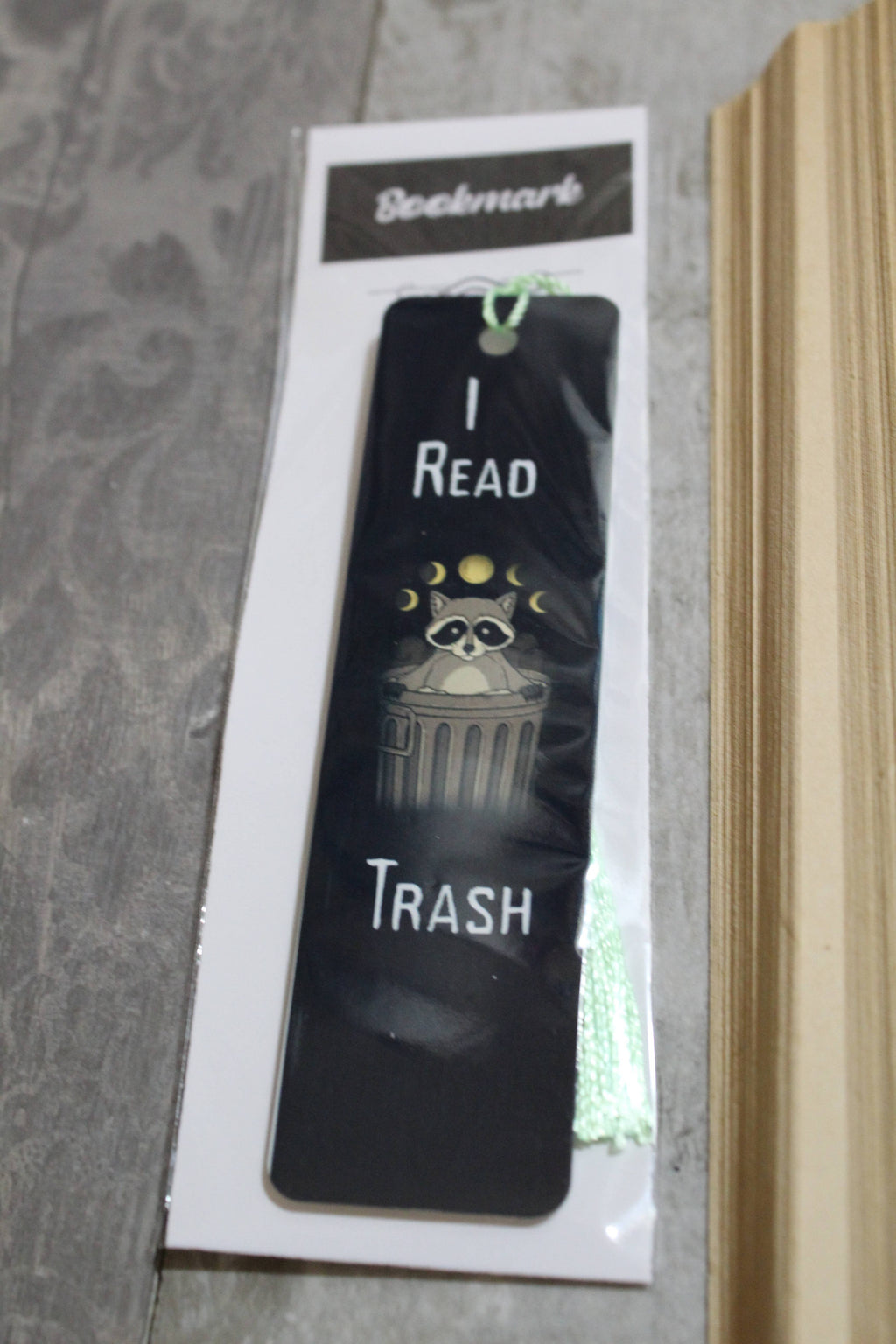 I Read Trash // Metal Bookmark