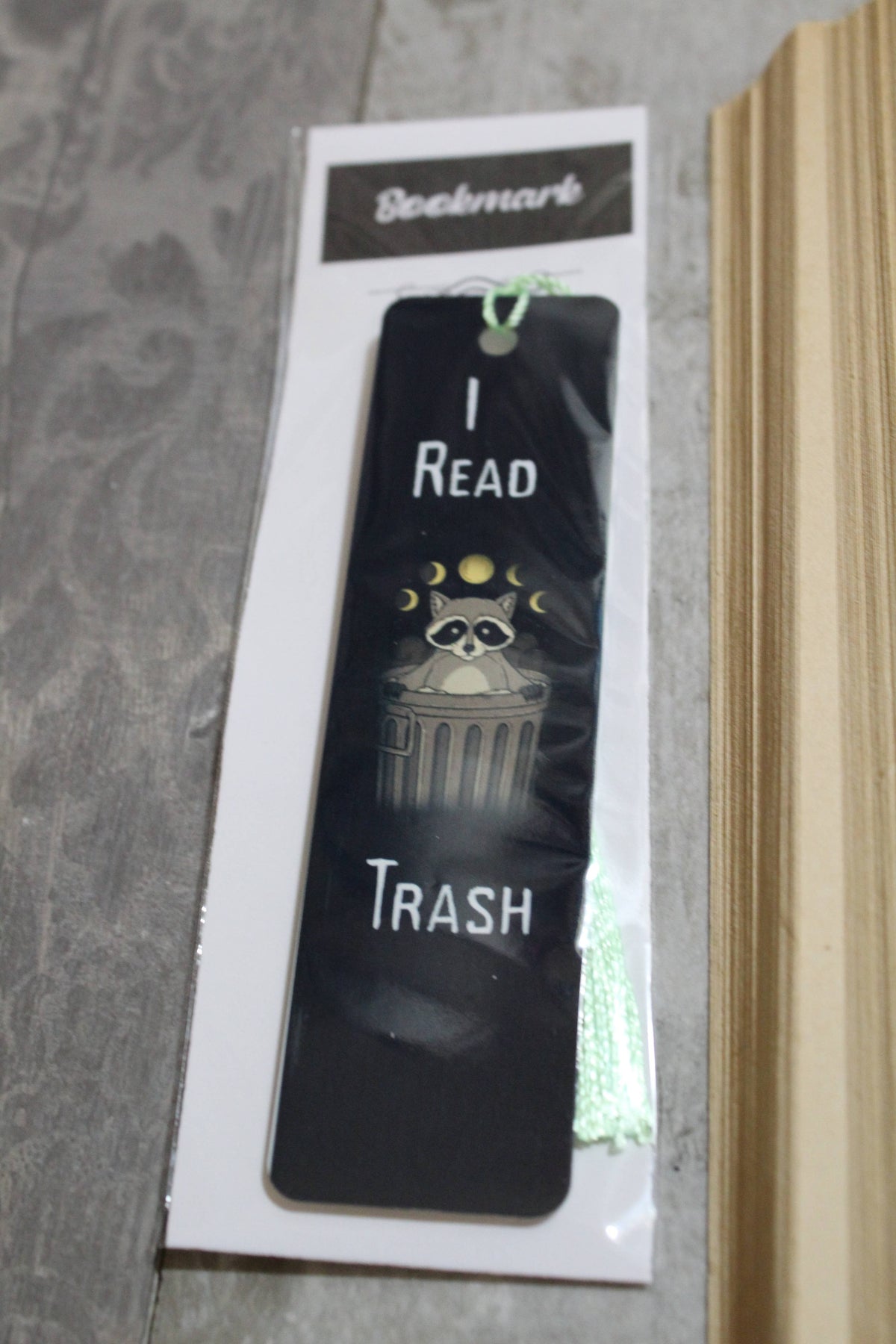 I Read Trash // Metal Bookmark