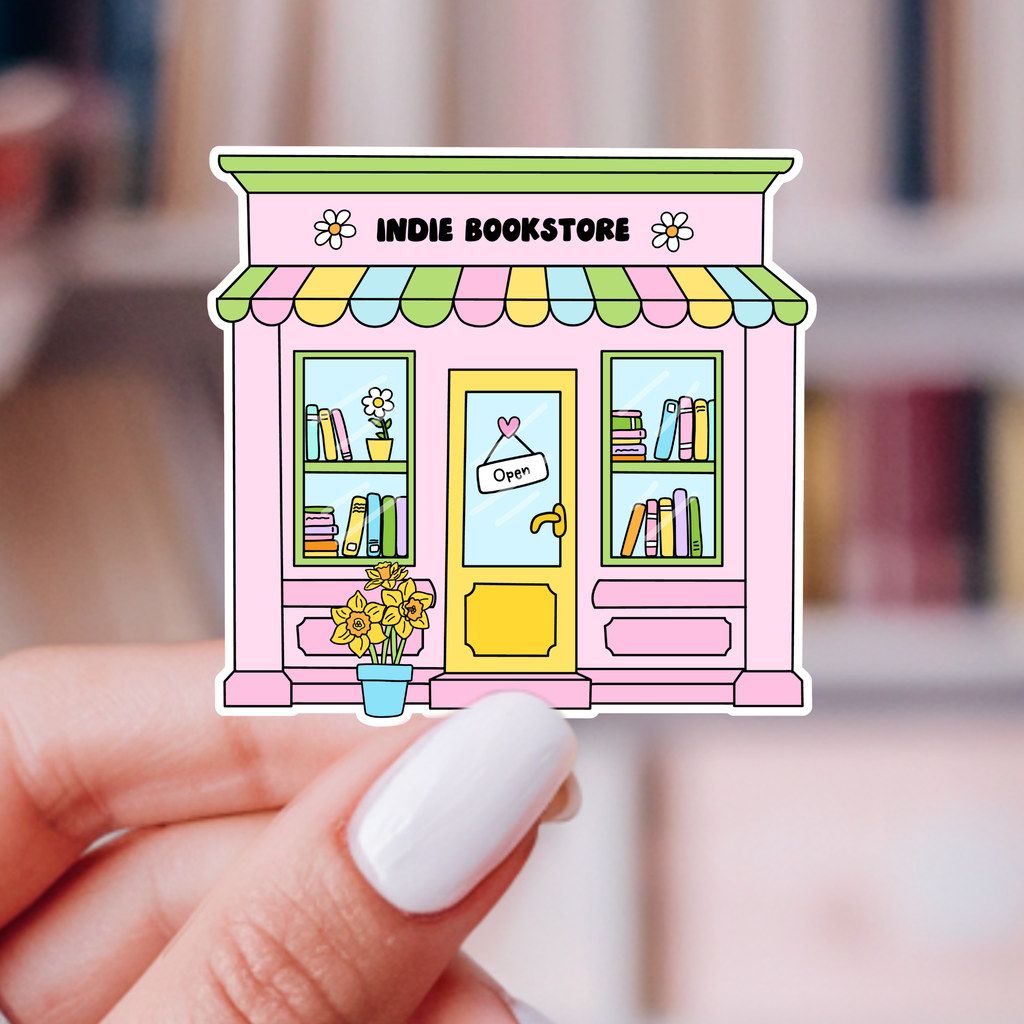 Indie Bookstore Sticker | Spring Reader