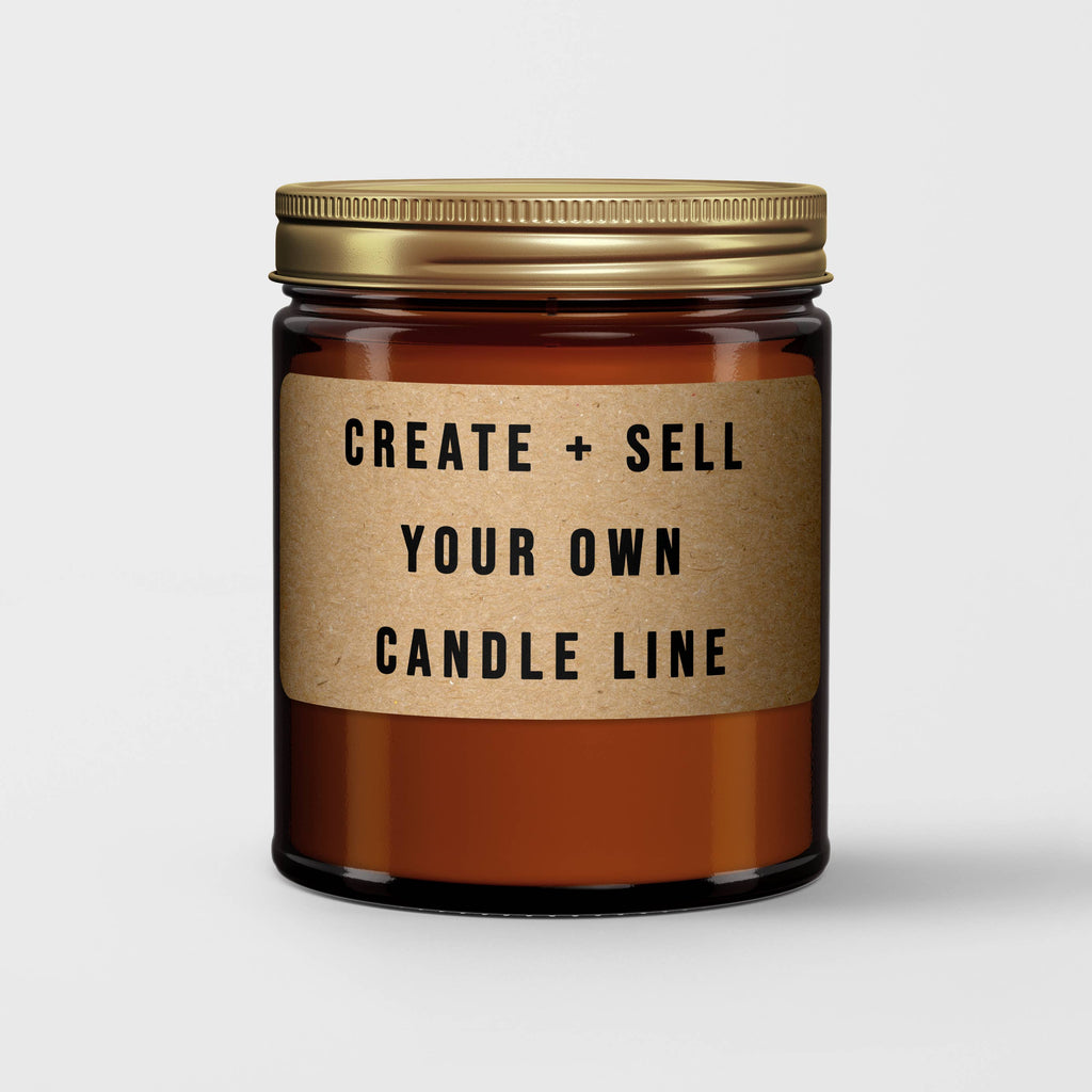 Custom Candle I White Label Candle I Amber Jar Candle