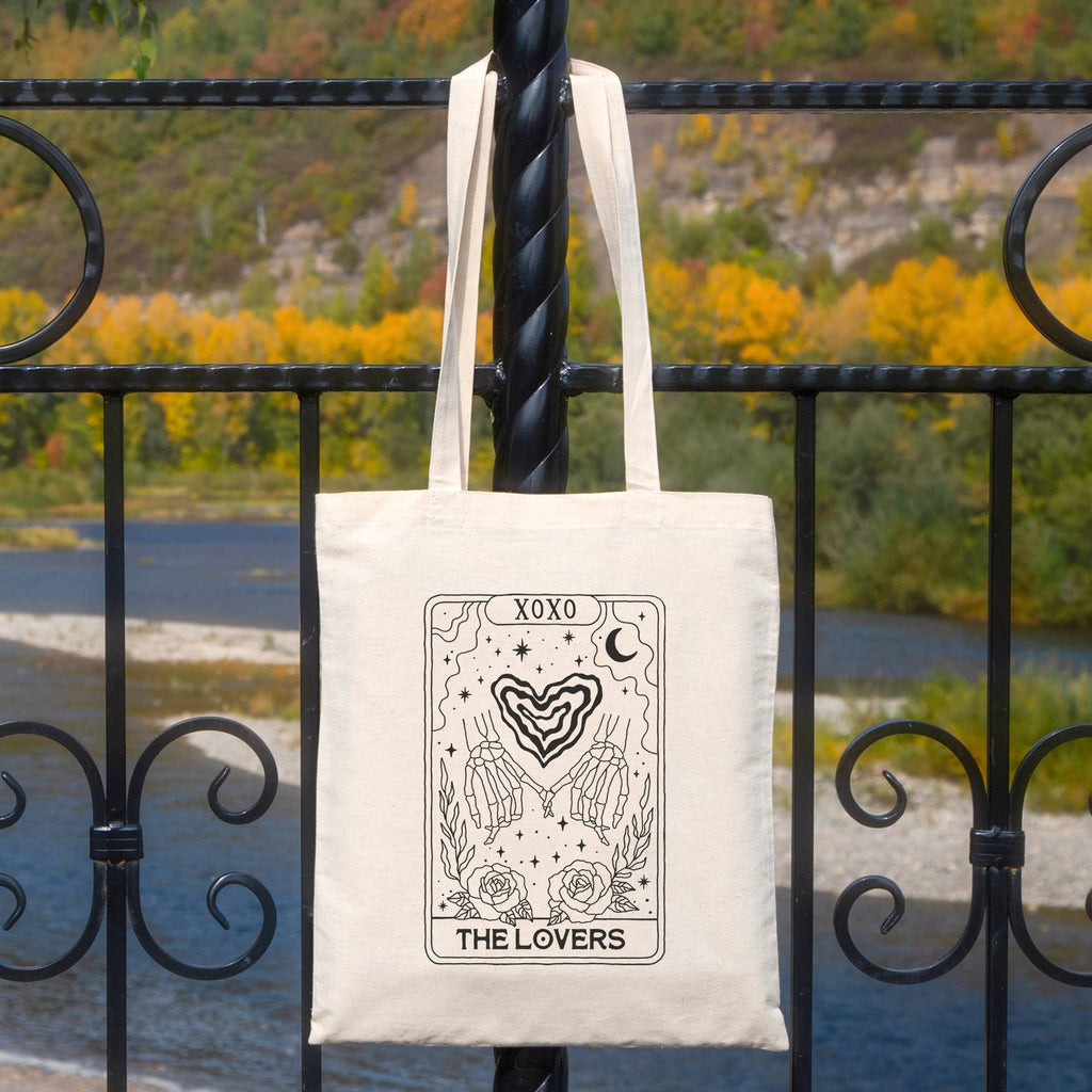 The Lovers Tarot Card Tote Bag